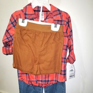 Toddler pant,shirt and short set